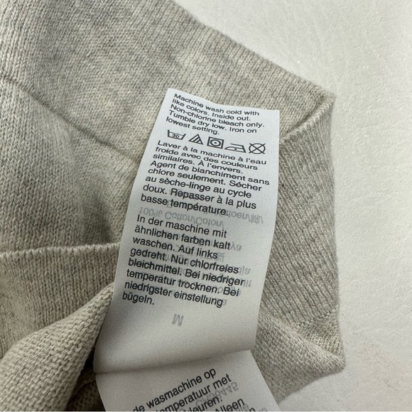 J.Crew factory teddy teacher Apple Design gray Sweater nwt sz M - Picture 4 of 13